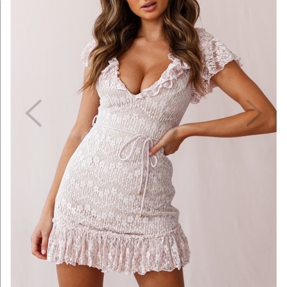 Selfie Leslie Florence Ruffle Trim Lace Dress - Picture 3 of 3